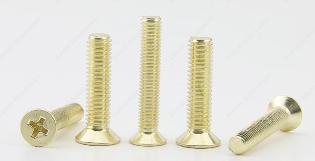 Golden Flat Head Screws M5*6